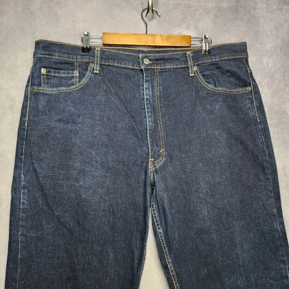 Levis 550 Mens Relaxed Fit‎ Dark Wash Tapered Leg Blue Jeans 42 to 44x32 Pants